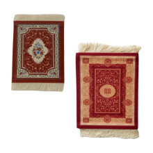 Persian Woven Coasters Carpet Pattern Coaster Dining Table Decoration Technology.Red