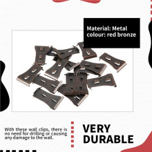 Brick Clips,16Pc Brick Clips for Hanging Outdoors Brick Hooks Hangers Wall Clips Picture Hangers Mount Brick No Drill