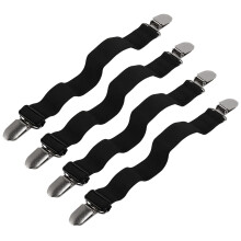 Bett Laken Halter Gurte, Ecklaken Clips, Elastische Verstellbare Bett Laken Befestigungen Bett Laken Greifer für Matratzen (4 StüCke)