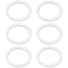 6 Packung Gummi Dichtungen Ersatz Dichtung WeißEr O-Ring für Entsafter Mixer Cups Ersatz Teile Dichtungen BL770 Klein