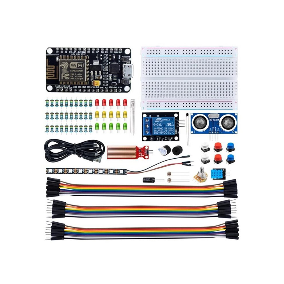 Esp8266 Wifi Development Kit For - Iot Kit With Breadboard, Wifi Sensor, And Essential Components Light 6033031332257