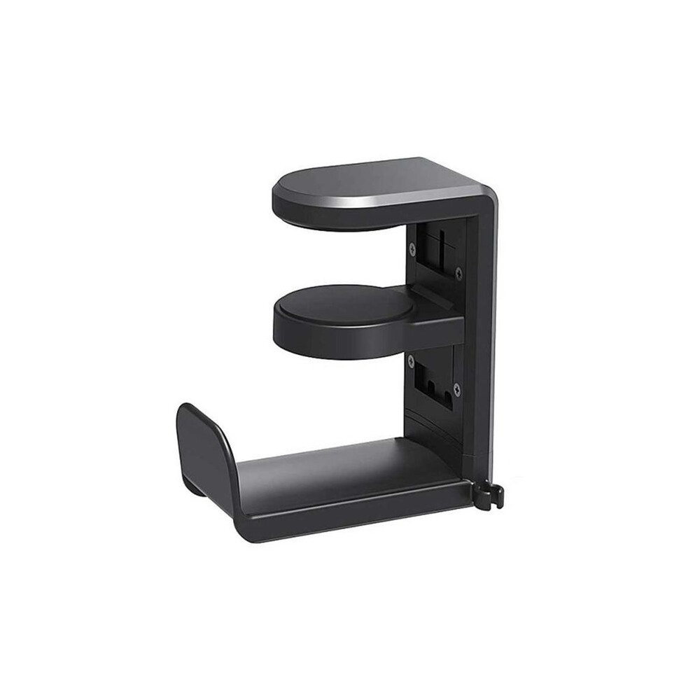 Rotating Headphone Stand Adjustable Clamp- Headphone Holder Pc Gaming Headset Stand With 360 Degree Swivel Black 6032985097182