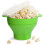 Popcorn Microwave Silicone Foldable Kitchen Easy Tools DIY Popcorn Bucket Bowl Maker with Lid,Dark 8