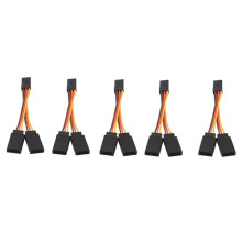 5 Sztuk JR / Futaba Style Servo 1 do 2 Y Uprząż Prowadzi Kabel RozgałęźNy MęSki na żEńSki PrzedłUżAcz do Modeli RC 7Cm