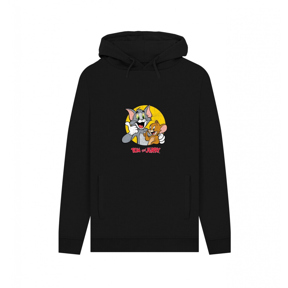 Tom And Jerry (Xxl, Black) Unisex Adult Thumbs Up Hoodie