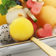 Ice Cream Scoop Stainless Steel Melon Baller Scoop Cutter Kitchen Spoon for Fruit and Salad Fruit Carving Tools