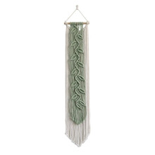 Nordic Leaf Woven Macrame  Hanging Boho Garden Tassel Wall Hanging Living Room Bedroom Home Hotel Decor B