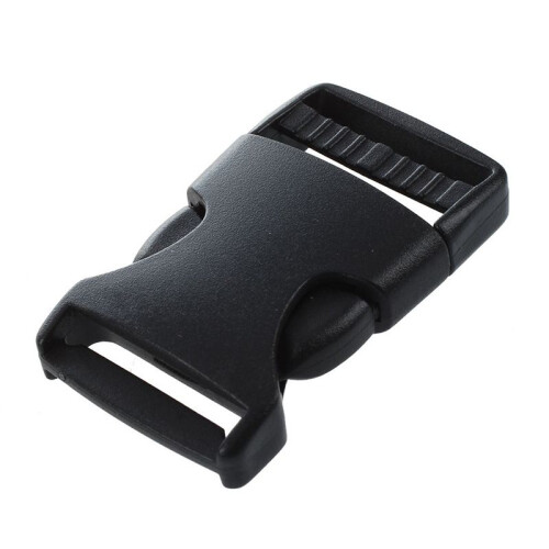 20 Pcs 1 inch 2.5CM Width Plastic Safety Quick Release Buckles Black 1