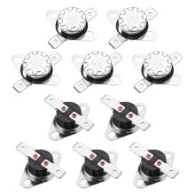 10pcs KSD301 Thermostat 70C/158F 10A Normally Closed N.C Adjust Snap Disc Temperature for Microwave,Oven