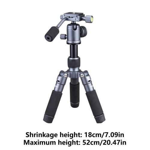 Aluminum Mini Tripod 20Inch with Adjustable 360 Degree Rotation 2
