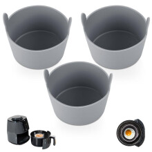 6pcs Silicone Egg Mold for Air Fryer Non Stick Silicone Ramekins for Air Fryer Egg Cup for Baking Cooking Kitchen Gadget