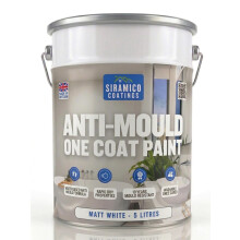 SIRAMICO COATINGS Anti-Mould Paint | 5 Litres | Superior 10 Year Anti Mould Resistant Paint for Bathrooms, Kitchens, Walls and Ceilings - Easy Brush