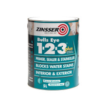 Zinsser BULLS EYE 1-2-3 *PLUS*** 2.5 litre Ready Mixed Colour - White