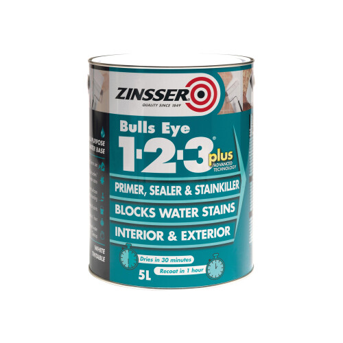 Zinsser Zinsser BULLS EYE 1-2-3 *PLUS*** 2.5 litre Ready Mixed Colour - White