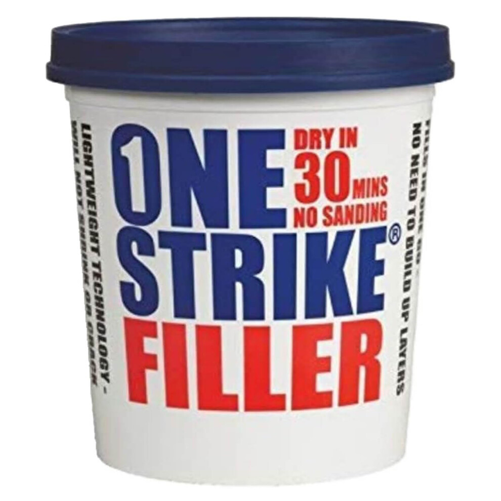 Everbuild – One Strike – Multi-Purpose Quick-Drying Filler – One-Time Application – – 450 Ml Tub White