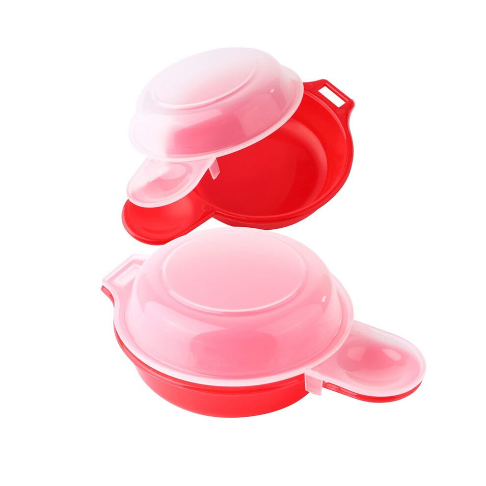 Semoic 2 Sets Microwave Egg Cooker,1 Minute Fast Egg Hamburg Omelet Maker Kitchen Cooking Tool