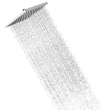 Hibbent Rain Shower Head 12 Inch, Stainless Steel Cover, Chrome