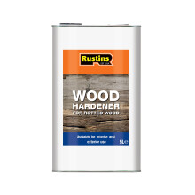 Rustins Wood Hardener for Rotted Wood 5 litres – Repairs Rotted Timber | Fast-Acting Formula Reinforces Soft, Damaged Areas Before Filling or Painti