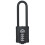 Squire Squire Combination Padlock CP40/2.5 – 40mm Long Shackle Combination Padlock (Black) – Re-Codable 4-Digit Push Button Lock – Ideal for Gates & La 1