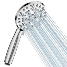 Cobbe Shower Head, High Pressure Shower Head with 8 Spray Modes, Universal Bathroom Water Saving Shower Heads, Large Powerful Flow Rain Showerhead fo