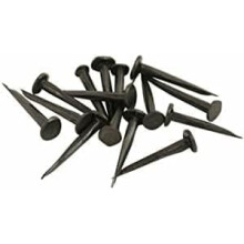 SISI UK Carpet & Upholstery Tacks 15mm – Blued Steel Black Pins for Furniture, Fabric & Wood Fixing (Pack of 50)