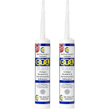 CT1 - Building Sealant & Adhesive Snag Tube for Virtually Any Material (Clear Twin Pack)