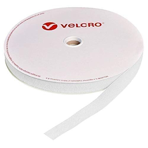 150mm Velcro Brand Hook & Loop White Sew On 25m roll