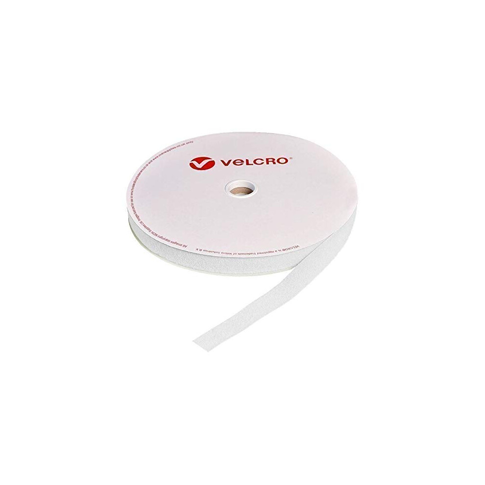 150Mm Velcro Brand Hook & Loop White Sew On 25M Roll 4536991909344