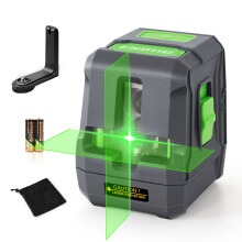 Enventor Laser Level, 25M/82ft Green Beam Cross Line Laser Level, Laser Levels Self Leveling with 2 Lines Horizontal/Vertical, 2 Mode Manual/Self-Lev