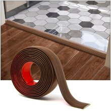 Art3d Self Adhesive Vinyl Floor Transition Strip Laminate Floor Strip Floor Flat Divider Strip for Joining Floor Gaps Carpet Threshold Transition Flo