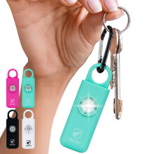 Original Defense Siren Self-Defense Alarm (Mint) - 130 dB Keychain Alarm with LED Strobe Light for Women, Children, and Elderly - Police Recommended