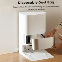 12 St 3,2L Stor Engångsdammpåse för X40 Ultra/X30 Ultra/L40 Ultra/L10s Pro Ultra/L10s Ultra Gen2 Vakuum