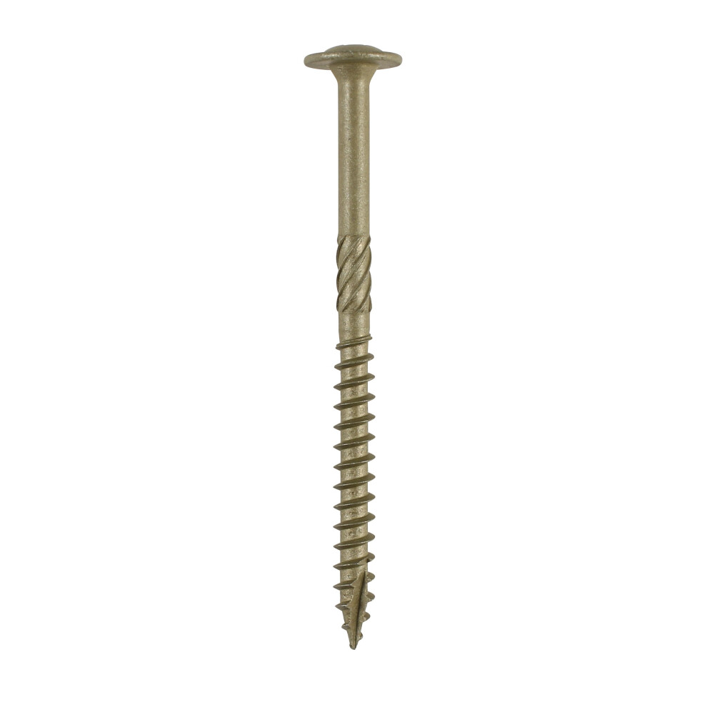 Timco Timber Screws – Wafer Head – Exterior – 6.7 X 125 - Box Of 50 Green