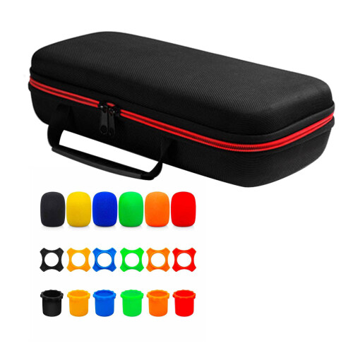 Wireless Microphone Storage Case Bag Sponge Cover for-Yellow 1