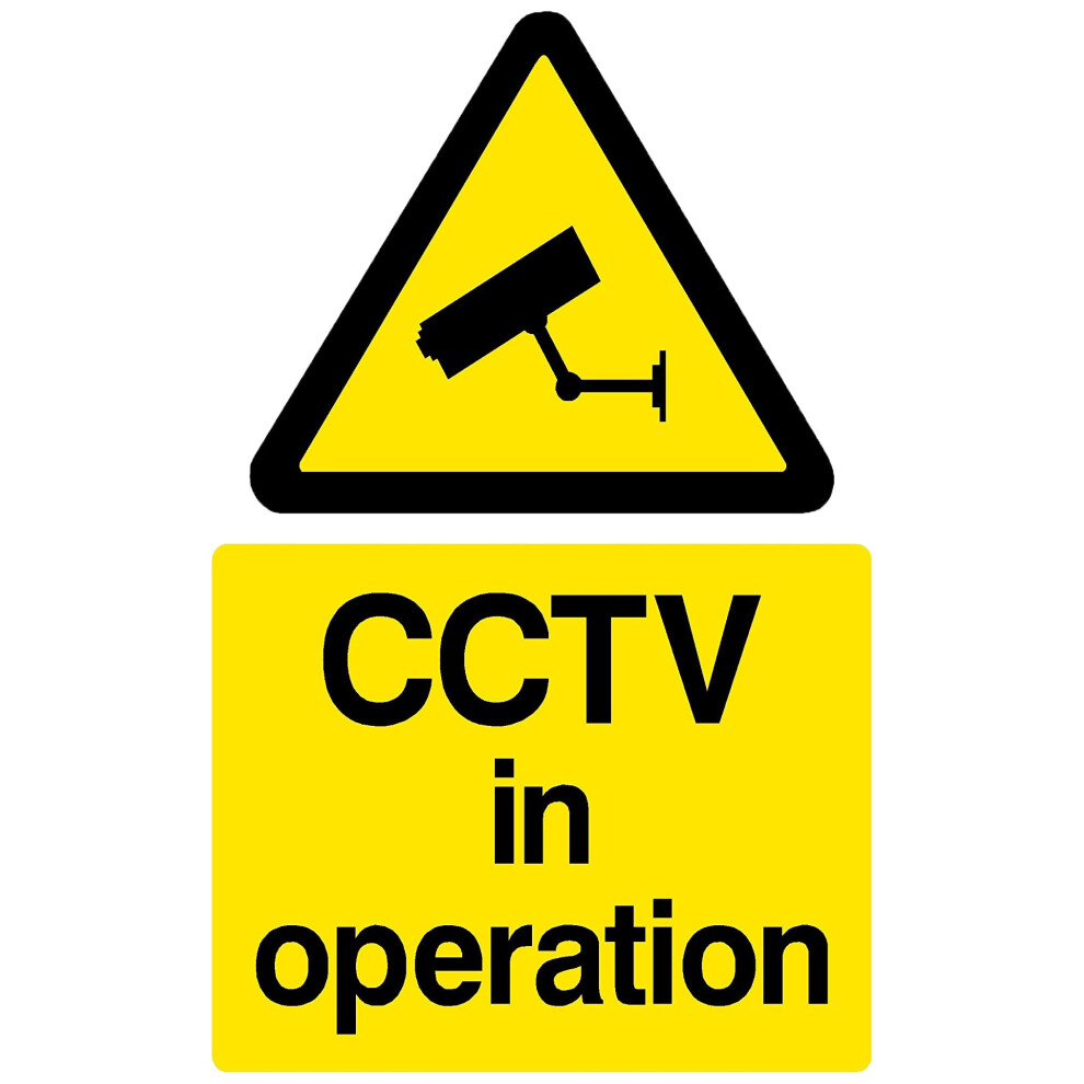 Cctv In Operation Plastic Sign With 4 Pre-Drilled Holes - Security, Camera, Closed Circuit Tv, Warning Safety (Misc11) 8107010007219