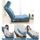 Angle Adjuster Lazy Sofa Single Chair Single-Hand Control Backrest Angle Adjustment Modern Minimalist Functional Hinge 3