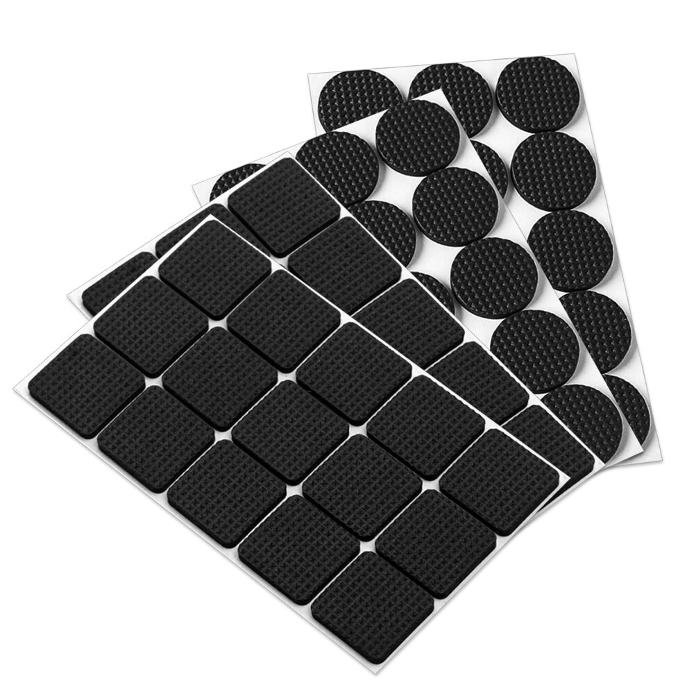 60 Pcs Non Slip Furniture Pads Floor Protectors,Self Adhesive Rubber Feet Pads Furniture Grippers,Dense,Anti Scratches Furniture Feet Protectors For 5009782157570