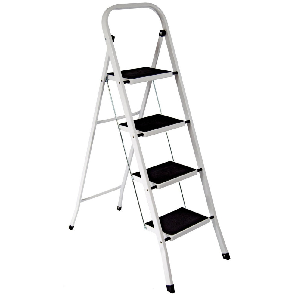 Highlands Superior 4 Step Ladder Non Slip Tread Safety Kitchen Heavy Duty 5006737607517