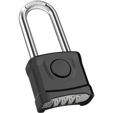 Diyife Heavy Duty Combination Padlocks, [Weatherproof] 54mm Large 4 Digit Code Lock with 8mm Thick Long Shackle 304 Stainless Steel Shackle Padlock f