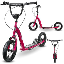 Kinderroller - HYPERMOTION - HyperMotion RUBY 12.2 - Aufblasbare Räder 12 Zoll (300 mm) - Stahlrahmen - Handbremsen