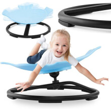 Mini carrusel sensorial pez azul - MAMABRUM - Rotación 360 - Antideslizante - A partir de 3 años - PP y acero