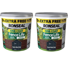 Ronseal 5L One Coat Fence Life Fence Paint Bundle Deal 2 for 49.99-2 x 5L tubs =