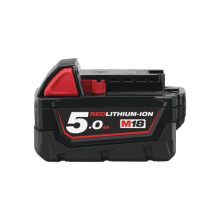 M18 B5 REDLITHIUM-ION Slide Battery Pack 18V 5.0Ah Li-ion, Black