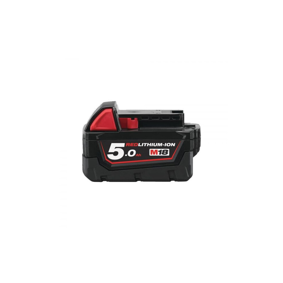 Milwaukee M18 B5 Redlithium-Ion Slide Battery Pack 18V 5.0Ah Li-Ion, Black