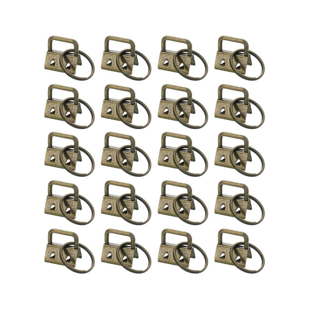20Pcs Key Fob Hardware With Keychain Rings For Bag Webbing,Bronze 4711587010332