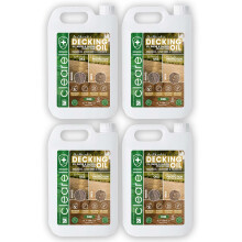 Clearell 20L | Decking Oil | Clear – Nourishes & UV Protects Outdoor Wood - Water Protection Sealer & Preserver Suitable for All Softwood & Hardwood
