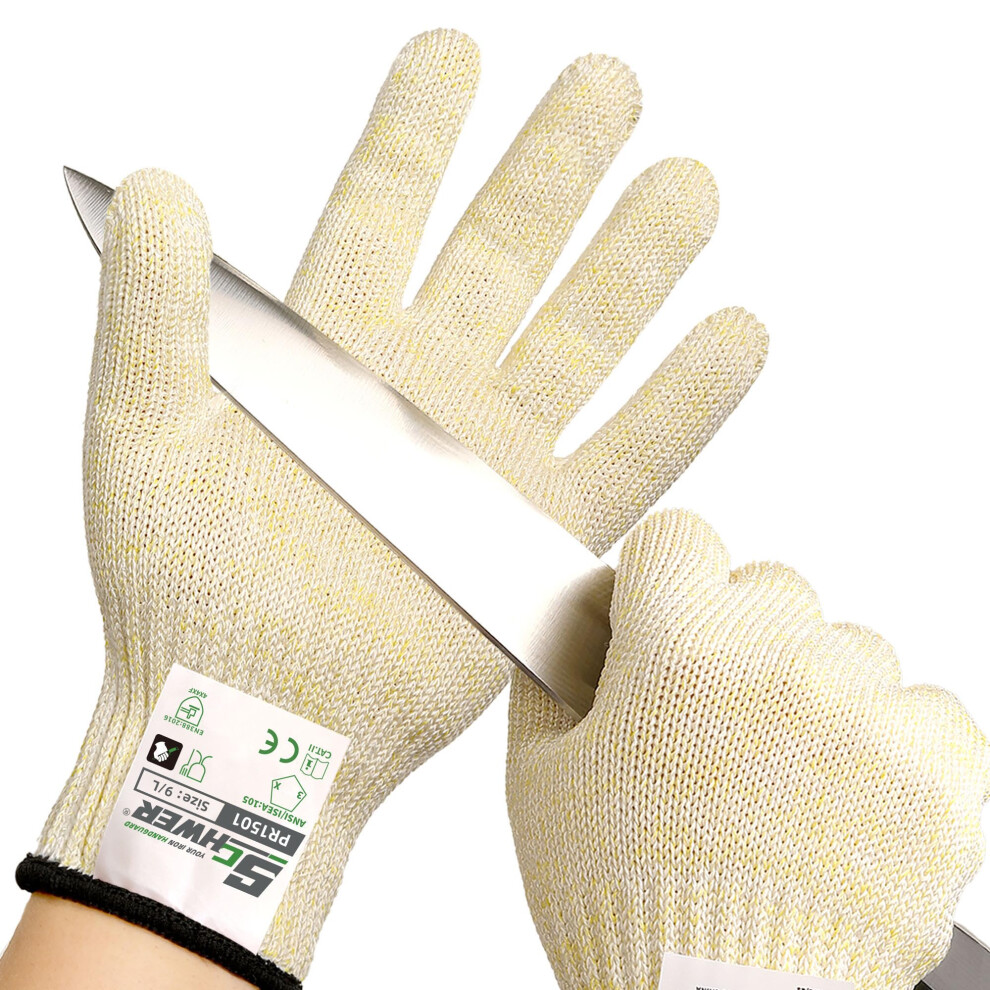 Schwer Slicepro Level 9 Cut Resistant Gloves Pr1501, Food Grade Reliable Cutting Gloves, Mandoline Gloves For Kitchen Meat Cutting, Oyster Shucking, 3598081894702