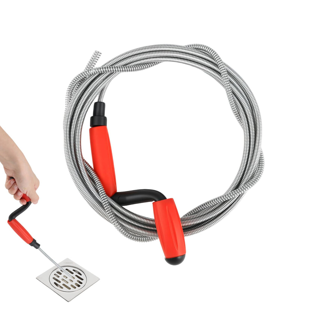 5M Heavy Duty Drain Unblocker Tool - Flexible Drain Snake, Toilet Auger & Plumbi 5006115159911
