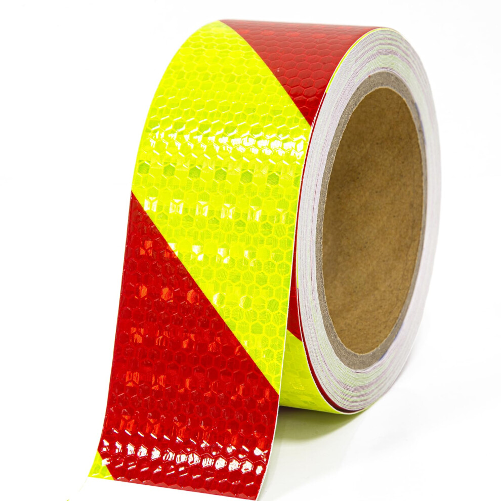 Xfxia Reflective Tape Waterproof 20M*5Cm High Vis Reflector Tape 5Cm*10M Reflective Tape Safety Warning Adhesive Tape Outdoor For Vehicles Car Truck 4100644332355