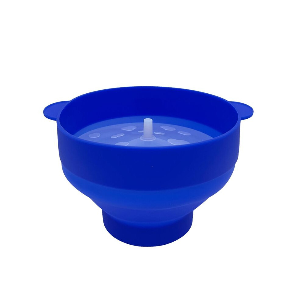 Semoic Popcorn Microwave Silicone Foldable Kitchen Easy Tools Diy Popcorn Bucket Bowl Maker With Lid,Dark